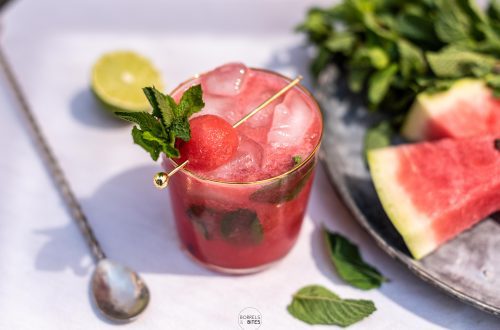 watermeloen cocktail munt en limoen