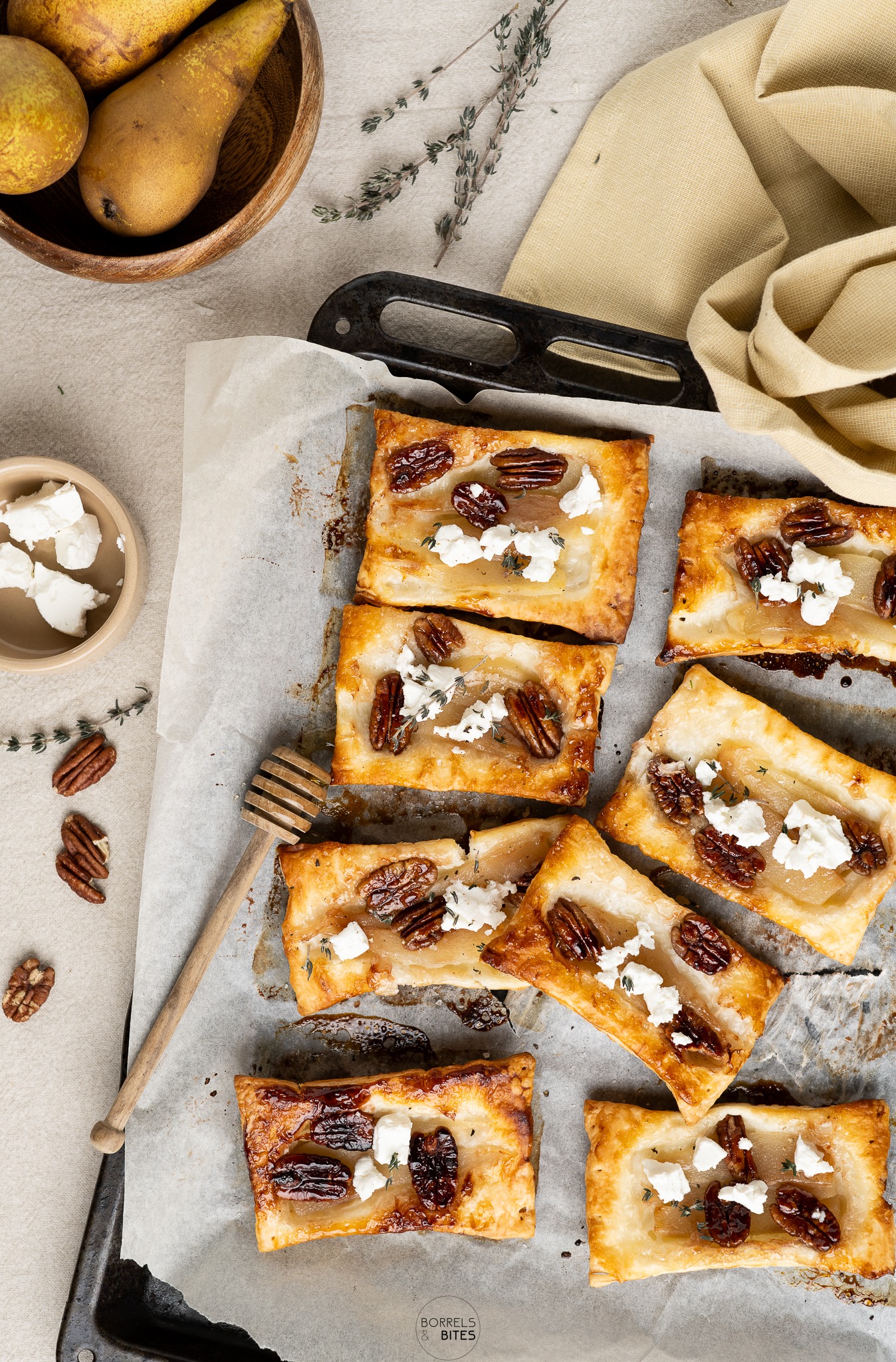 Omgekeerd bladerdeeg peer-1